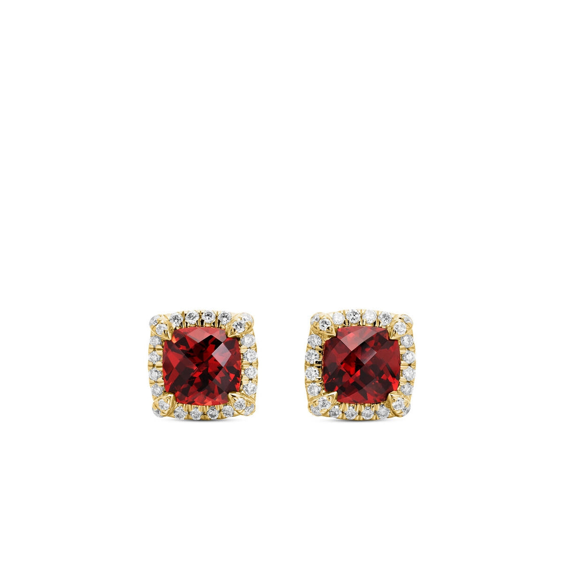 David Yurman Earrings in Yellow Gold containing Garnet, Multi-gemstone, Diamond E14986D88AGADI