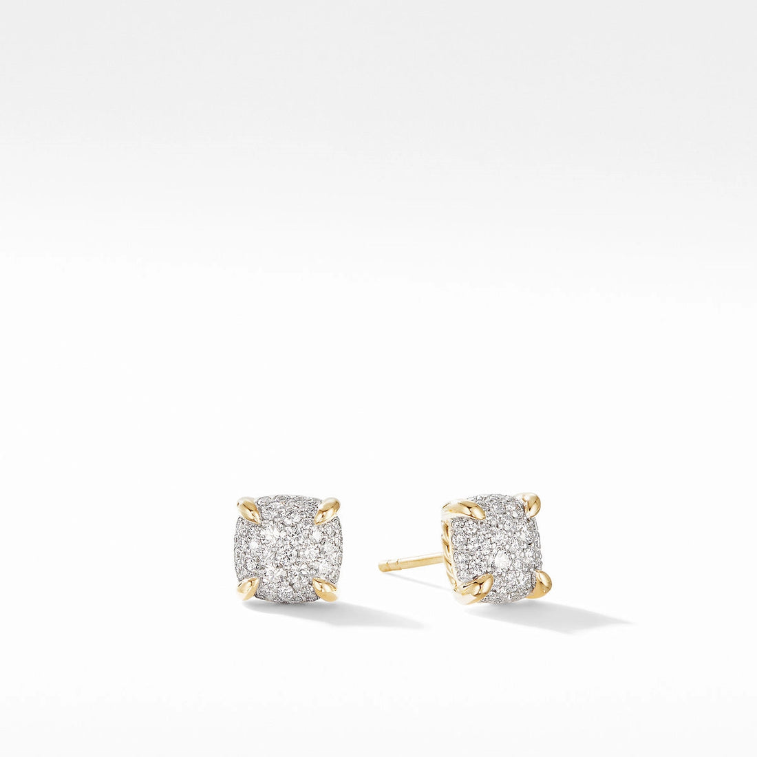 David Yurman Earrings in Yellow Gold containing Diamond E14921D88ADI