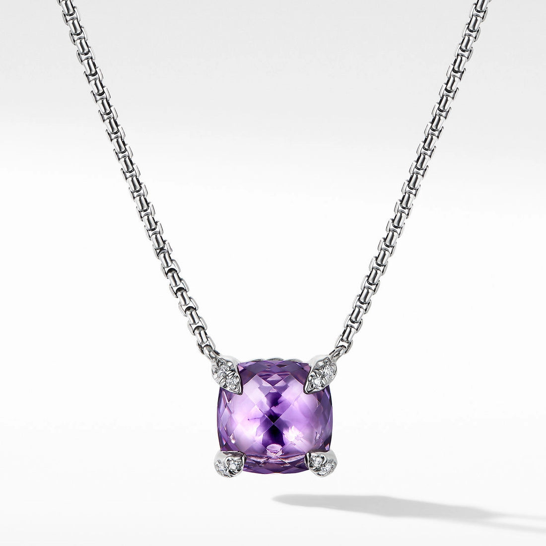 David Yurman Necklaces in Silver containing Amethyst, Multi-gemstone, Diamond N16329DSSAAMDI18