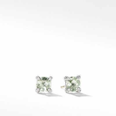 David Yurman Earrings in Silver containing Other, Multi-gemstone, Diamond E16330DSSAPLDI