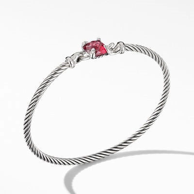 David Yurman Bracelets in Silver containing Garnet, Multi-gemstone, Diamond B16329DSSARGDIM