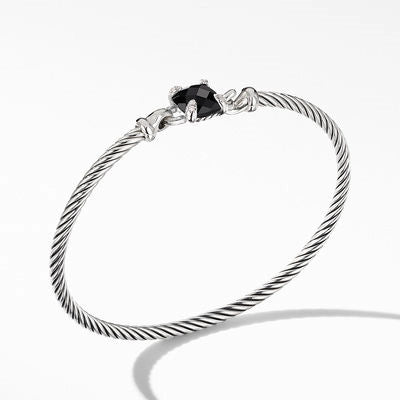 David Yurman Bracelets in Silver containing Black onyx, Multi-gemstone, Diamond B16329DSSABODIM