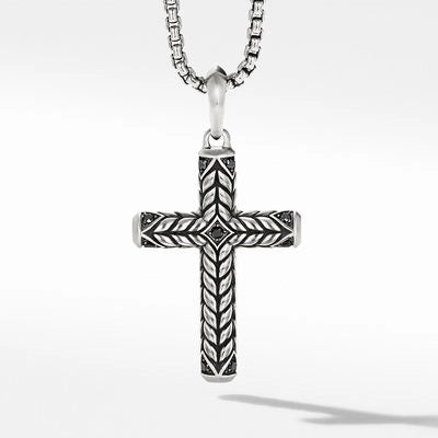 David Yurman Pendants in Silver containing Black diamond D25423MSSABD