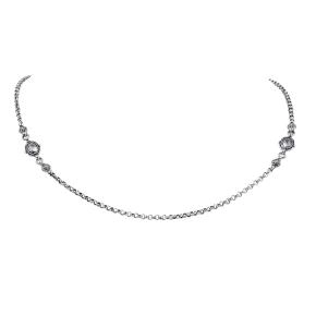 Konstantino Necklaces in Mixed Metals containing Quartz, Multi-gemstone, Corundum KOMK4755-480-18