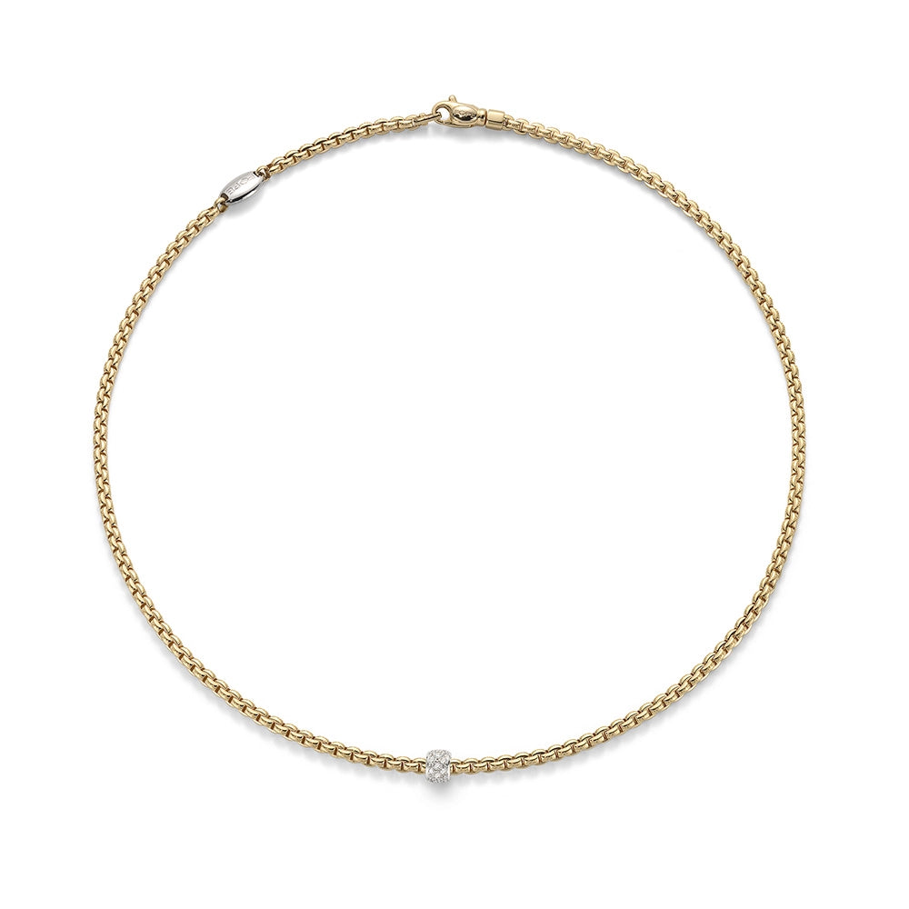 FOPE Necklaces in Mixed Metals containing Diamond 73001CX_PB_G_XBX_060