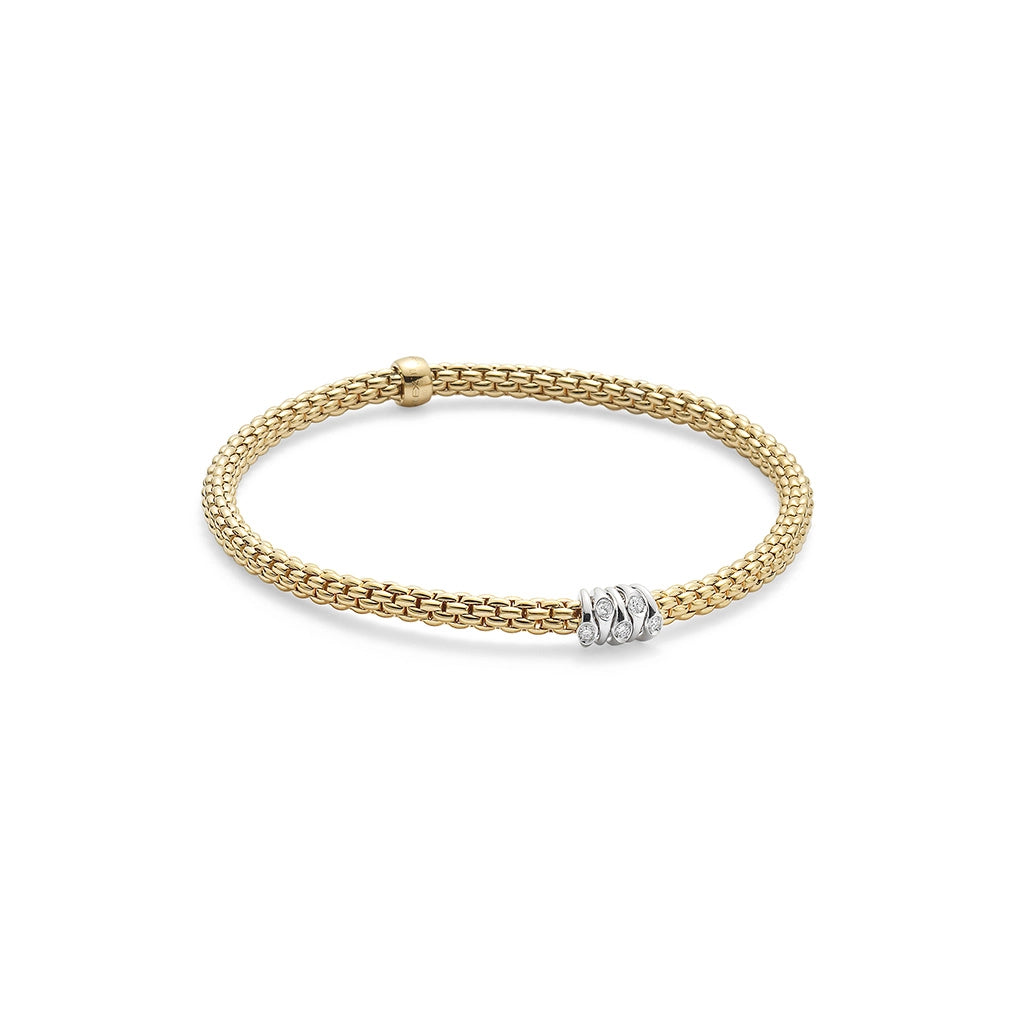 FOPE Bracelets in Yellow Gold containing Diamond 74608BX_BB_G_XBX_00M