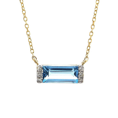 Necklaces Necklaces in Yellow Gold containing Blue topaz , Multi-gemstone, Diamond 396750