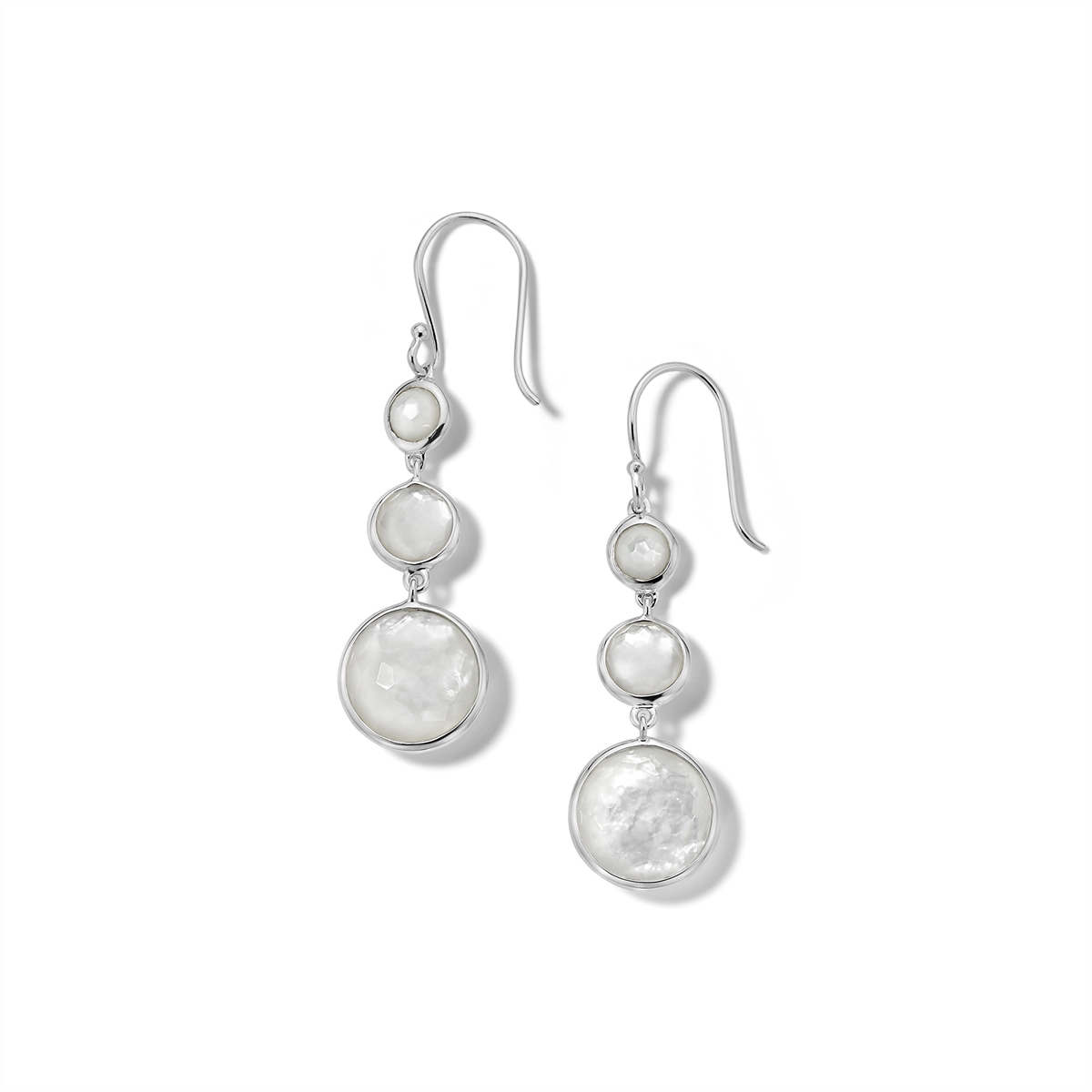 Ippolita Earrings in Silver containing Mother of pearl, Quartz, Multi-gemstone SE2107DFMOPMOP