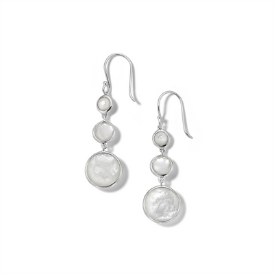 Ippolita Earrings in Silver containing Mother of pearl, Quartz, Multi-gemstone SE2107DFMOPMOP