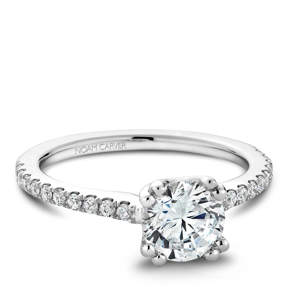 Noam Carver  Engagement Rings in White Gold containing Diamond B501-01WM-100A