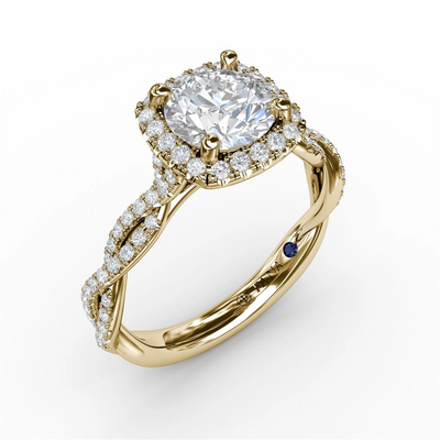 Fana Engagement Rings in Yellow Gold containing Diamond S3109/YG