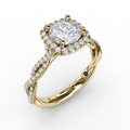 Fana Engagement Rings in Yellow Gold containing Diamond S3109/YG