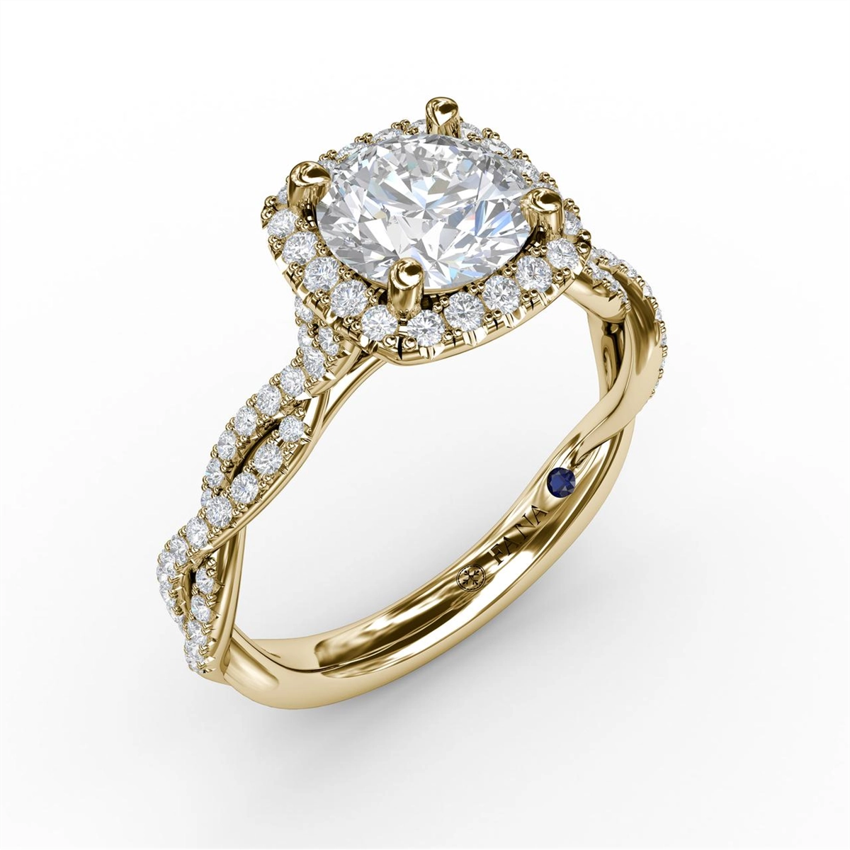 Fana Engagement Rings in Yellow Gold containing Diamond S3109/YG