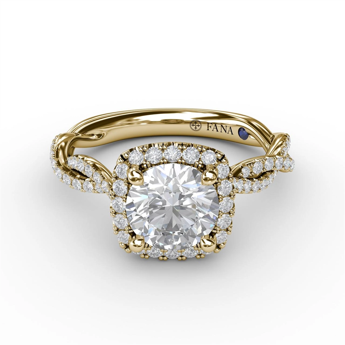 Fana Engagement Rings in Yellow Gold containing Diamond S3109/YG