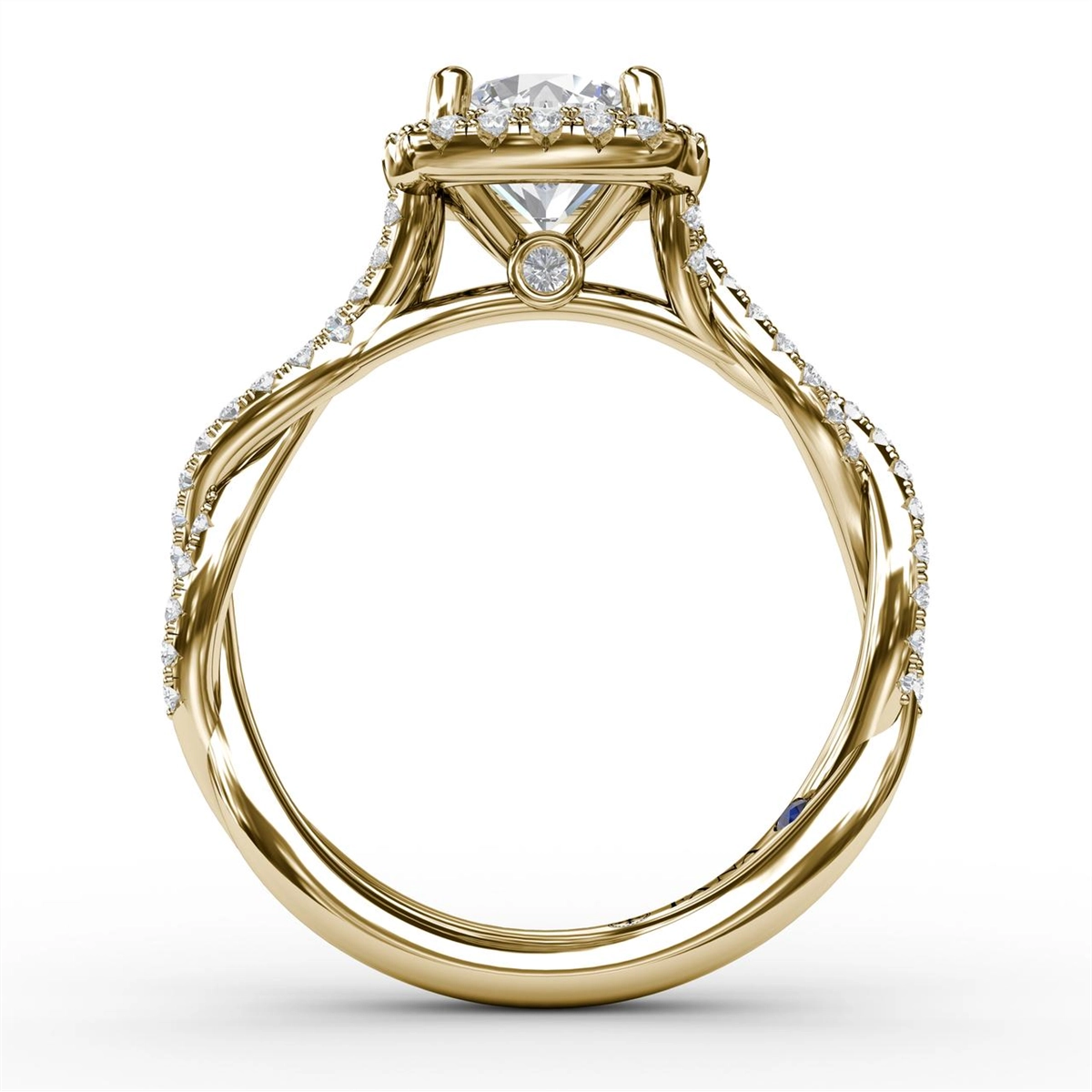 Fana Engagement Rings in Yellow Gold containing Diamond S3109/YG