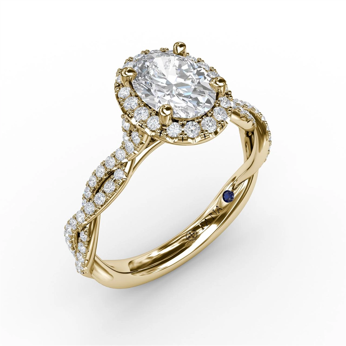 Fana Engagement Rings in Yellow Gold containing Diamond S3111/YG