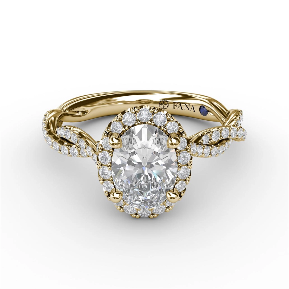 Fana Engagement Rings in Yellow Gold containing Diamond S3111/YG