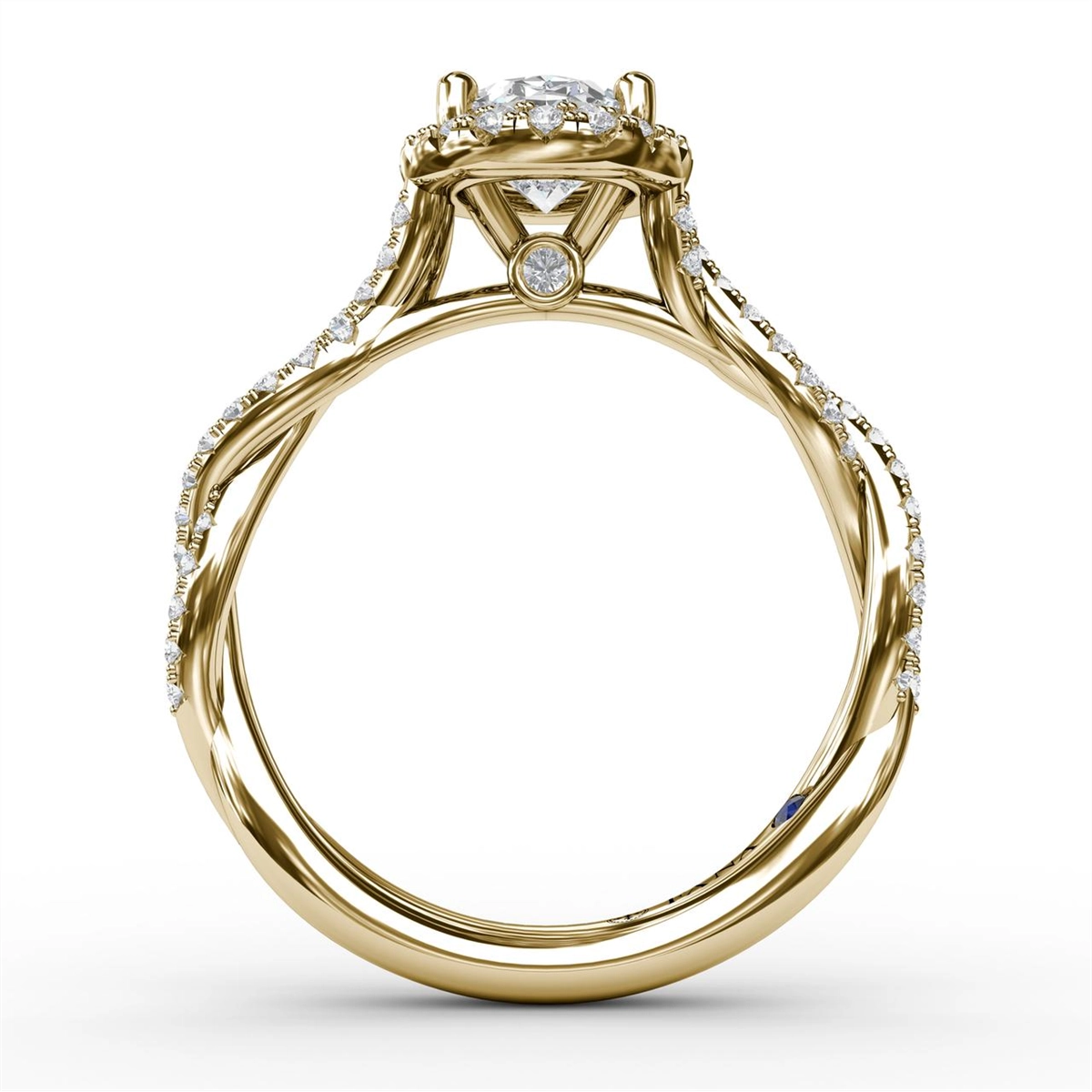 Fana Engagement Rings in Yellow Gold containing Diamond S3111/YG