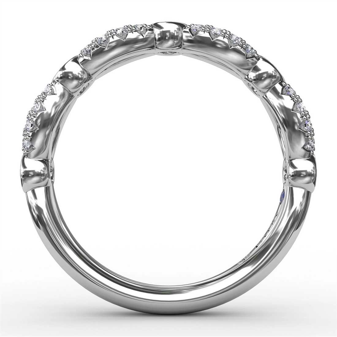 Fana Rings in White Gold containing Multi-gemstone, Diamond, Emerald R1720E/WG