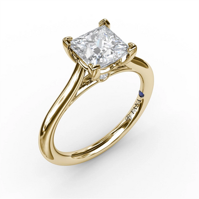 Fana Engagement Rings in Yellow Gold containing Diamond S3909/YG/7MM