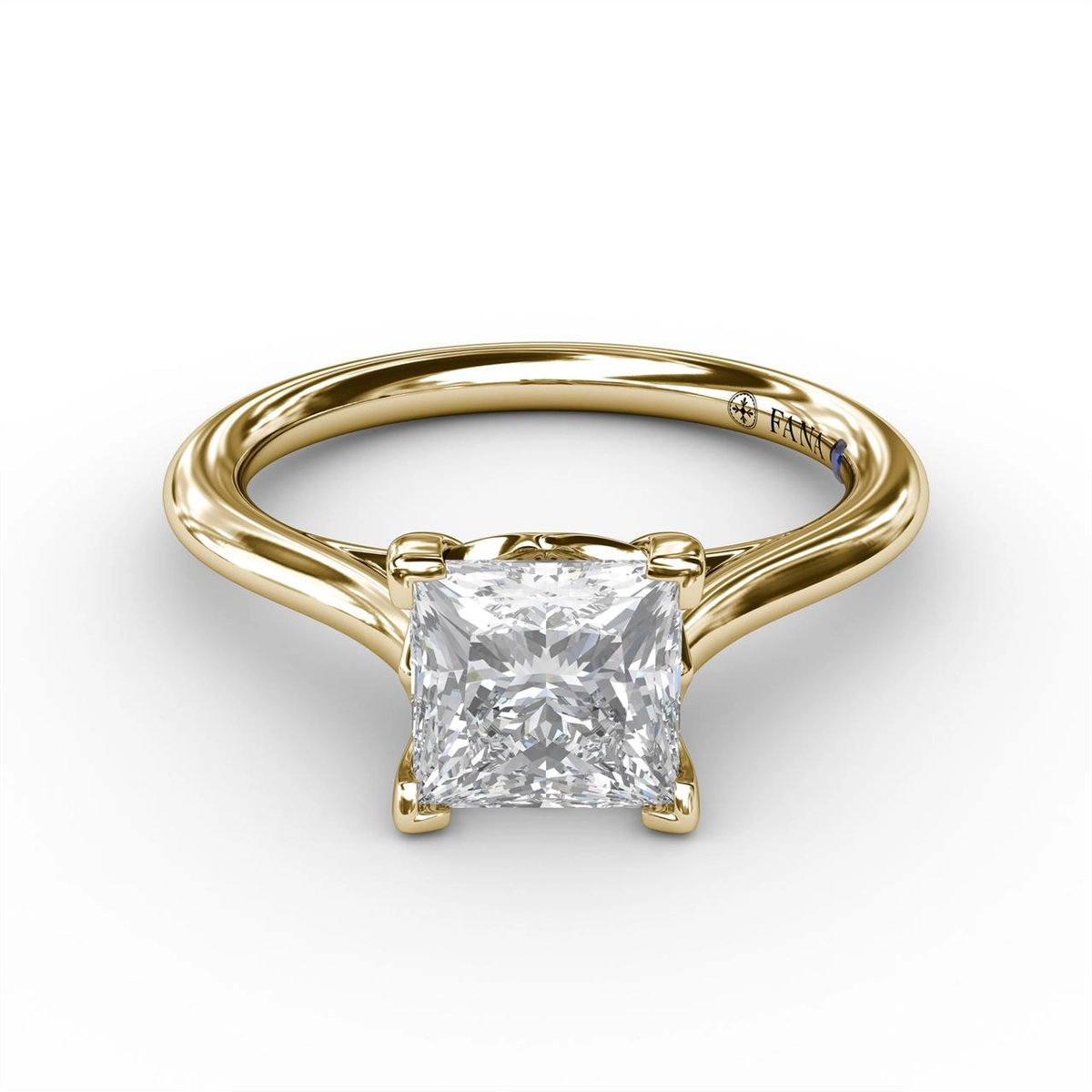 Fana Engagement Rings in Yellow Gold containing Diamond S3909-2_0CT-PC-14KYG