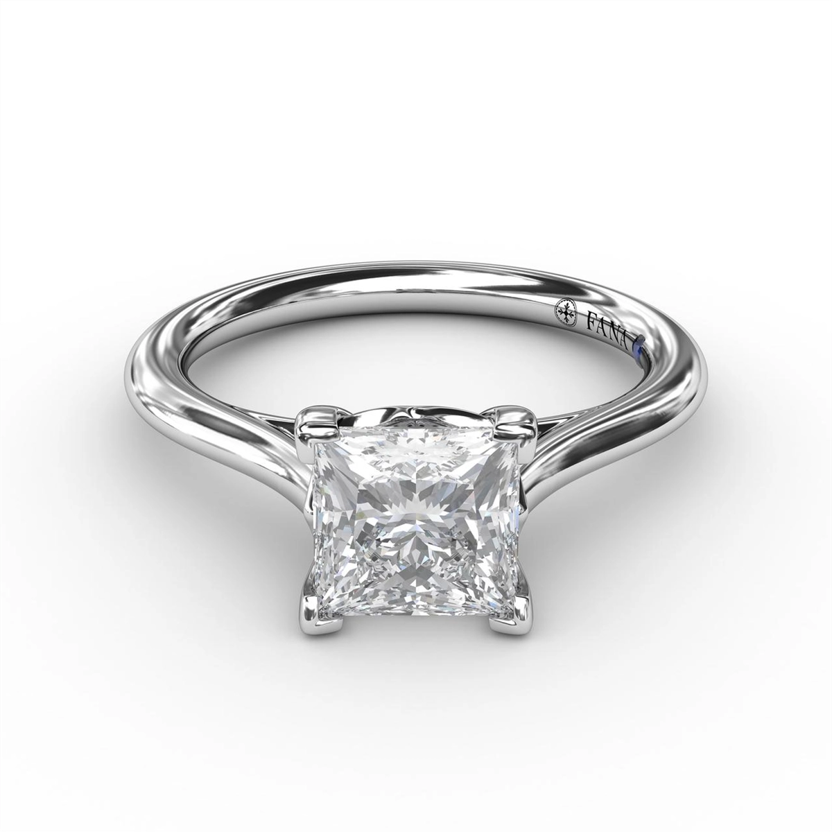 Fana Engagement Rings in White Gold containing Diamond S3909-2_0CT-PC-14KWG-6H