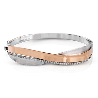 Simon G Bracelets in Mixed Metals containing Diamond MB1577