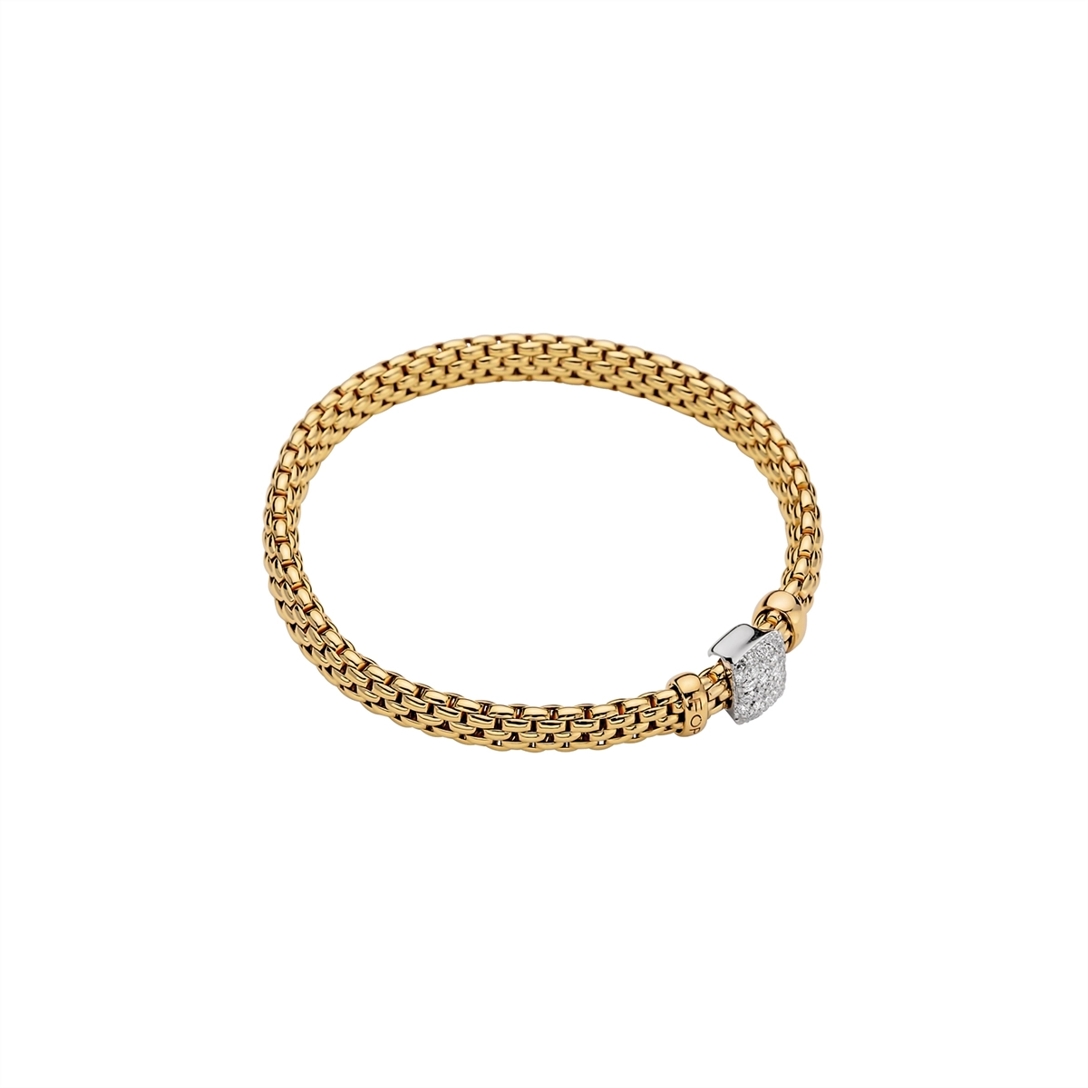 FOPE Bracelets in Mixed Metals containing Diamond 56102BX_PB_G_XBX_00M