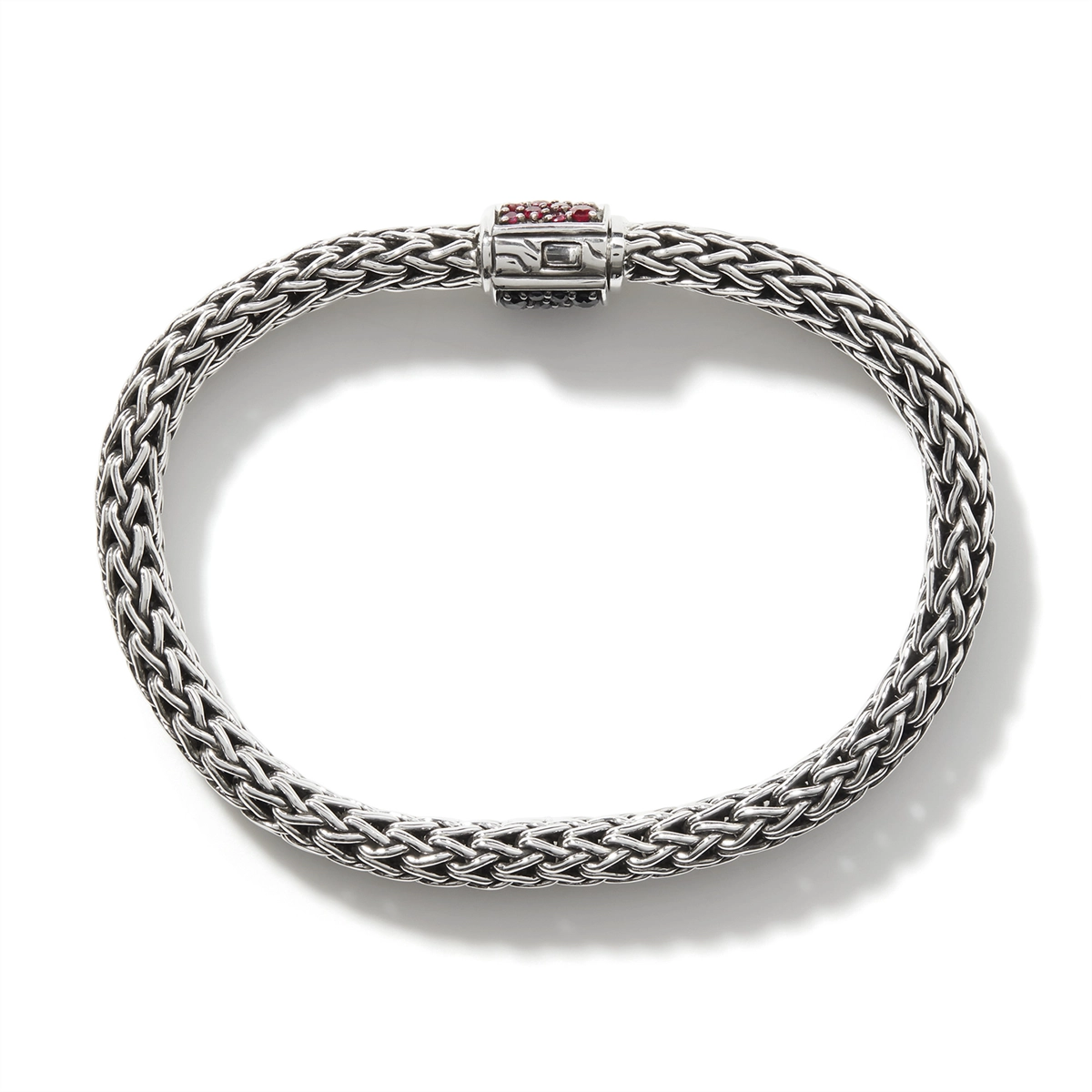 John Hardy Bracelets in Silver containing Other, Multi-gemstone, Ruby BBS90422RVBLS2RBXUM
