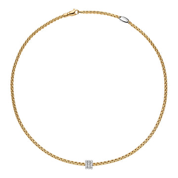 FOPE Necklaces in Yellow Gold containing Diamond 73901CX_PB_G_BBB_043