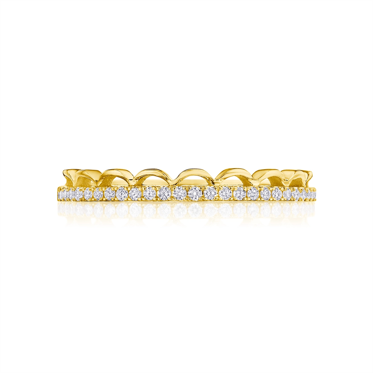 Tacori Wedding Rings in Yellow Gold containing Diamond 2674 B 1/2 Y