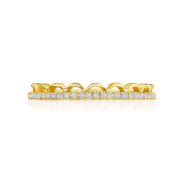 Tacori Wedding Rings in Yellow Gold containing Diamond 2674 B 1/2 Y