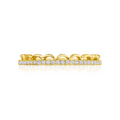 Tacori Wedding Rings in Yellow Gold containing Diamond 2674 B 1/2 Y