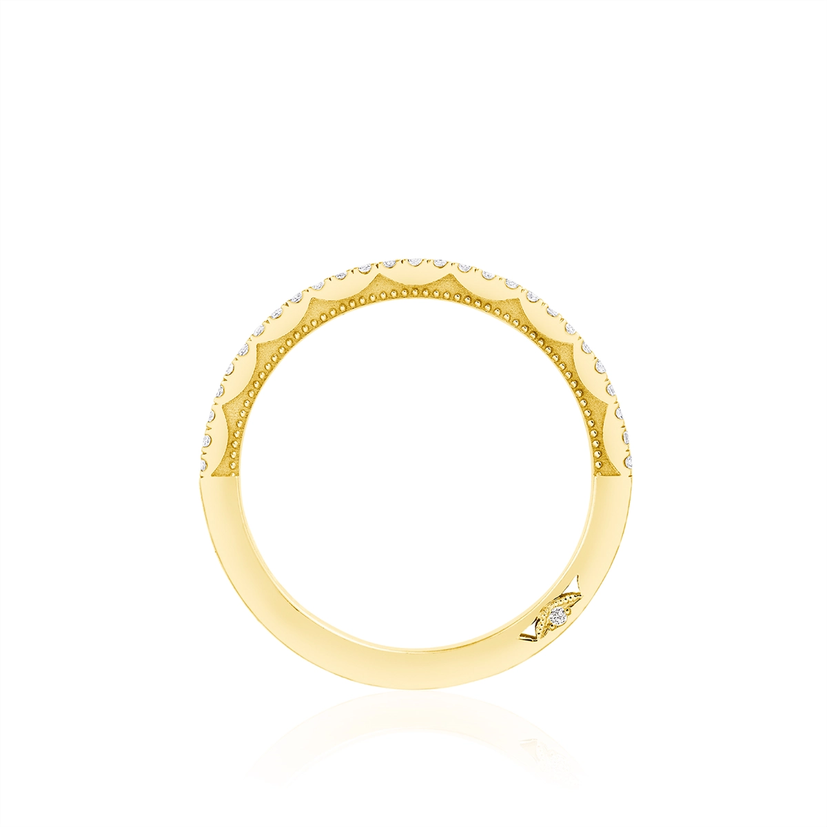 Tacori Wedding Rings in Yellow Gold containing Diamond 2674 B 1/2 Y
