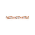 Tacori Wedding Rings in Rose Gold containing Diamond 2675 B 1/2 PK