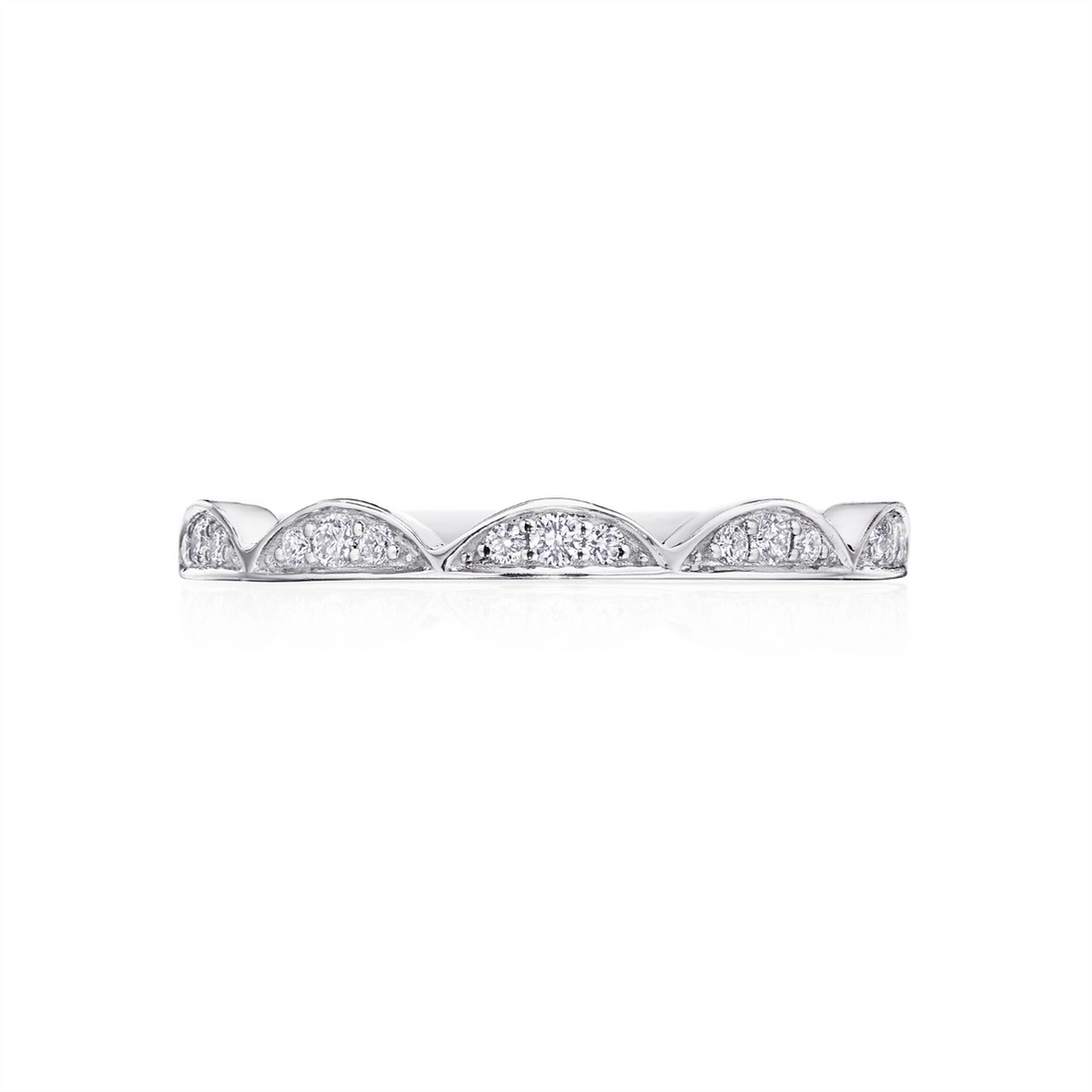 Tacori Wedding Rings in White Gold containing Diamond 2675 B 1/2 W