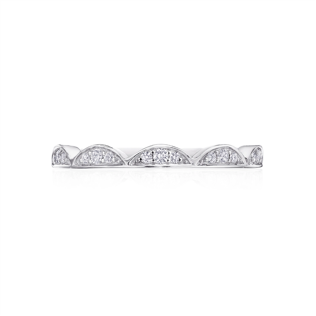 Tacori Wedding Rings in White Gold containing Diamond 2675 B 1/2 W