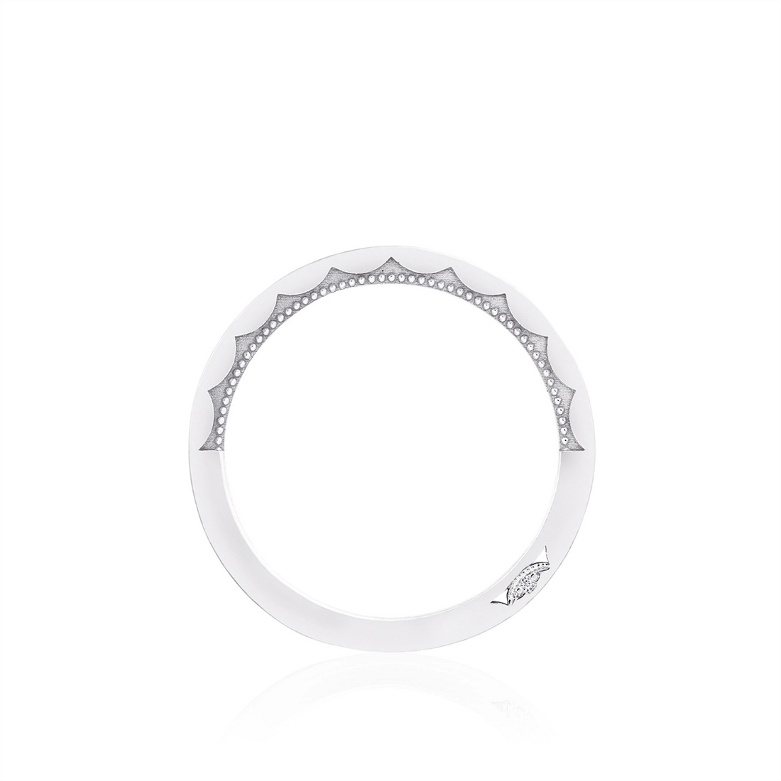 Tacori Wedding Rings in White Gold containing Diamond 2675 B 1/2 W