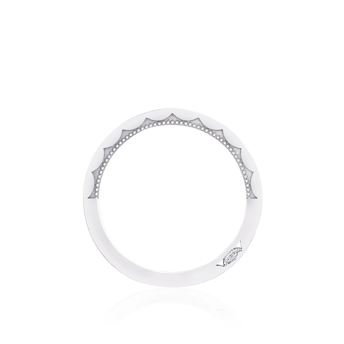Tacori Wedding Rings in White Gold containing Diamond 2675 B 1/2 W