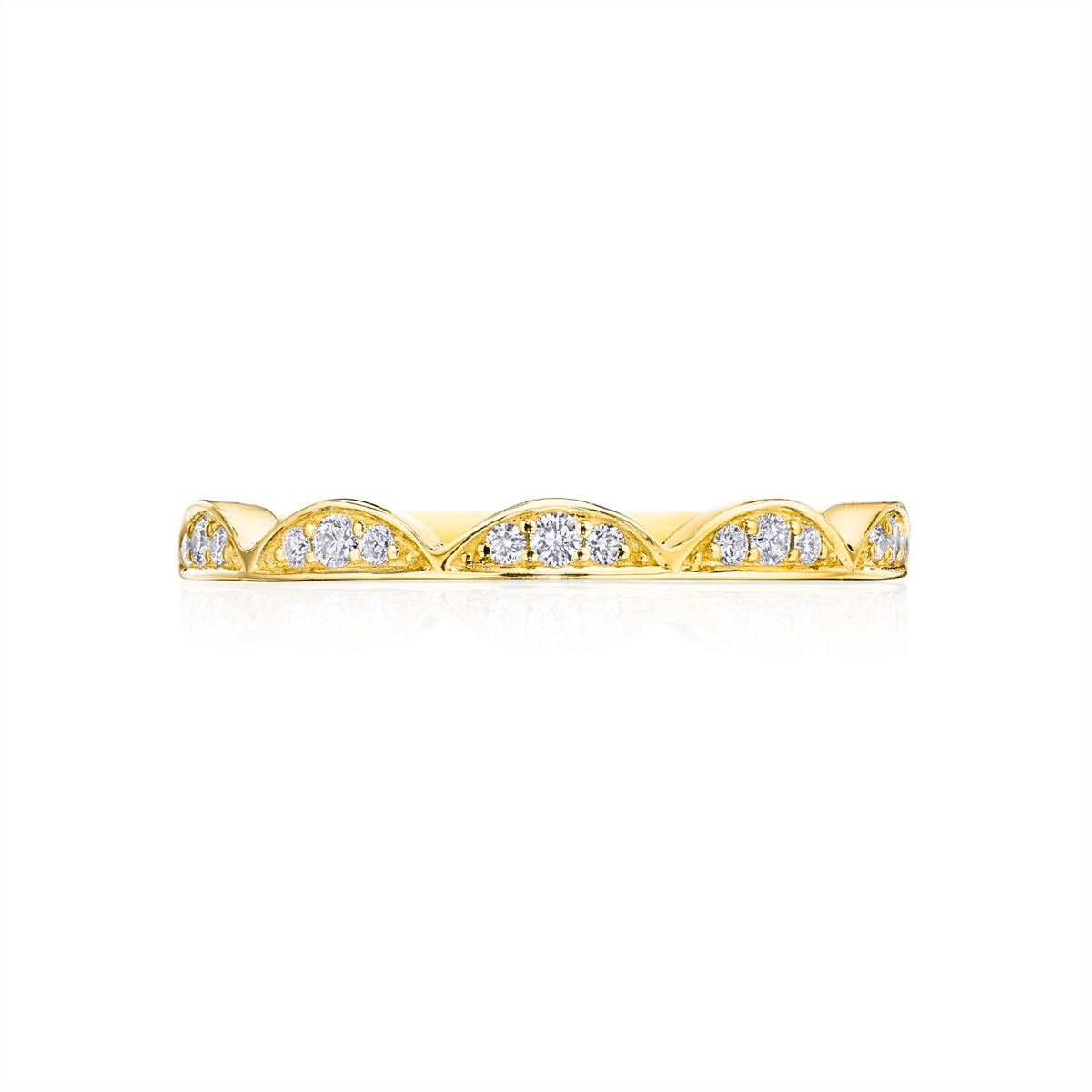 Tacori Wedding Rings in Yellow Gold containing Diamond 2675 B 1/2 Y
