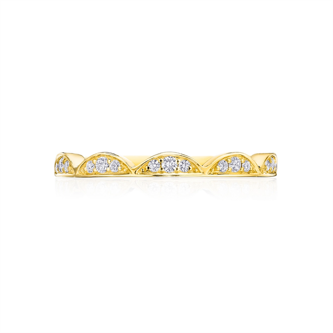 Tacori Wedding Rings in Yellow Gold containing Diamond 2675 B 1/2 Y