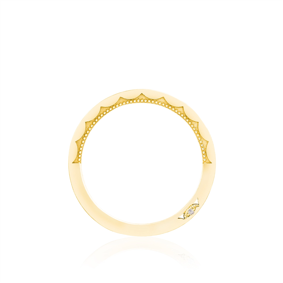 Tacori Wedding Rings in Yellow Gold containing Diamond 2675 B 1/2 Y
