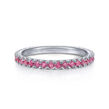 Gabriel & Co Rings in White Gold containing Ruby LR50889W4JRA