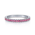Gabriel & Co Rings in White Gold containing Ruby LR50889W4JRA