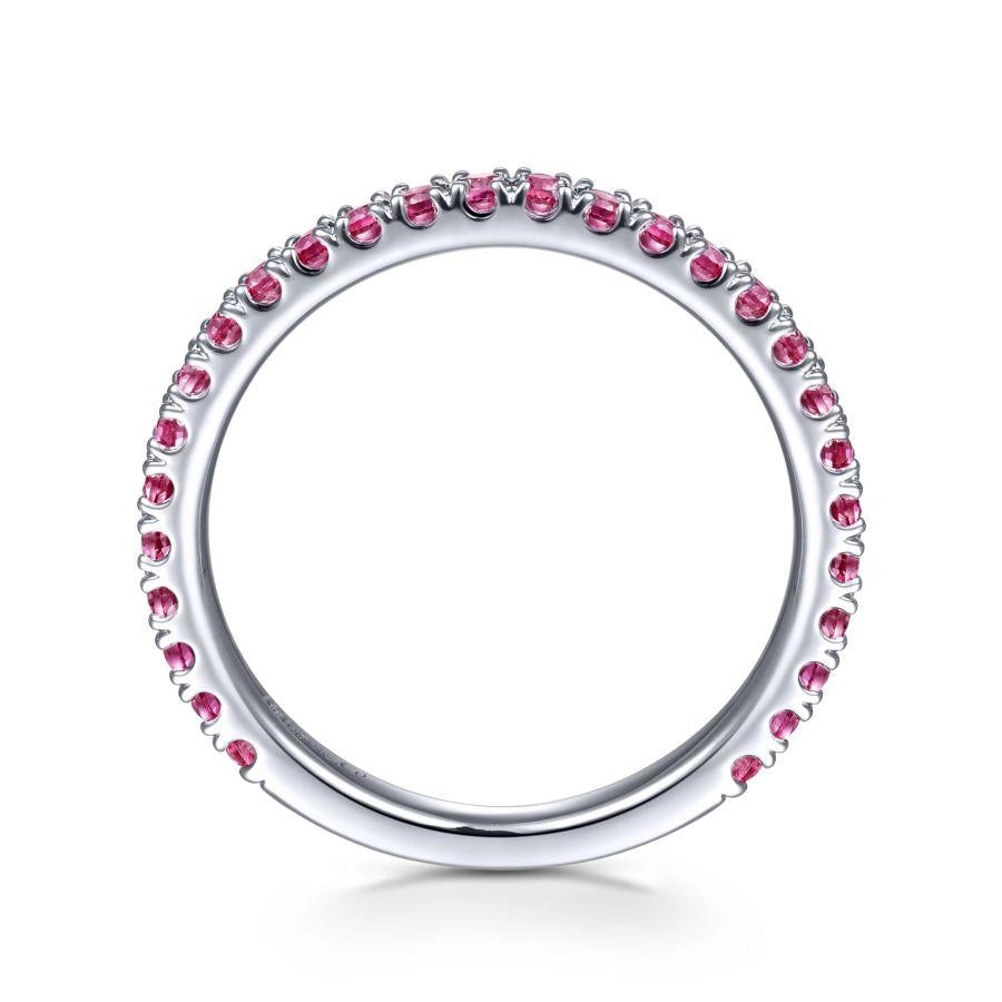 Gabriel & Co Rings in White Gold containing Ruby LR50889W4JRA