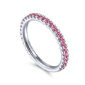 Gabriel & Co Rings in White Gold containing Ruby LR50889W4JRA