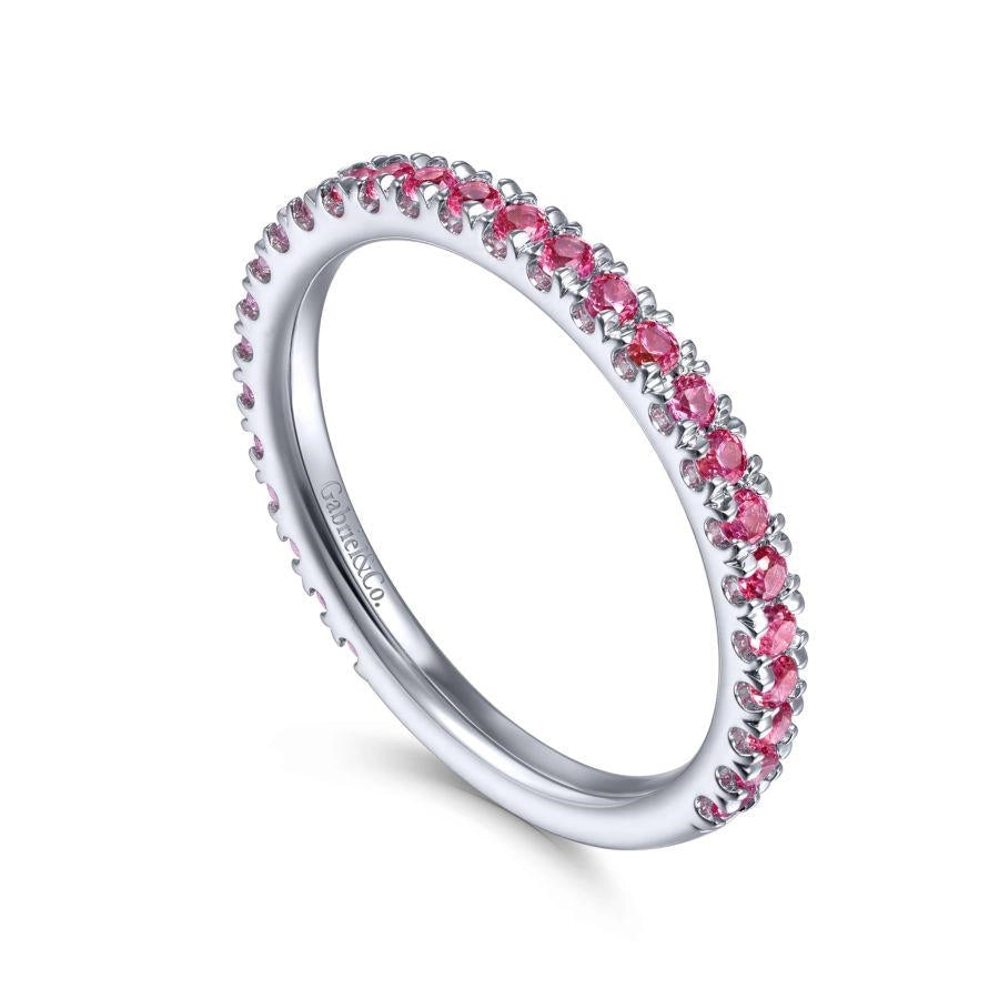 Gabriel & Co Rings in White Gold containing Ruby LR50889W4JRA