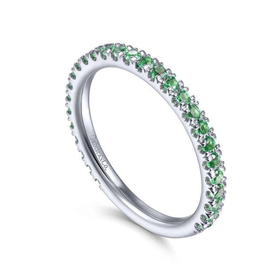 csv_image Gabriel & Co Ring in White Gold containing Emerald LR50889W4JEA
