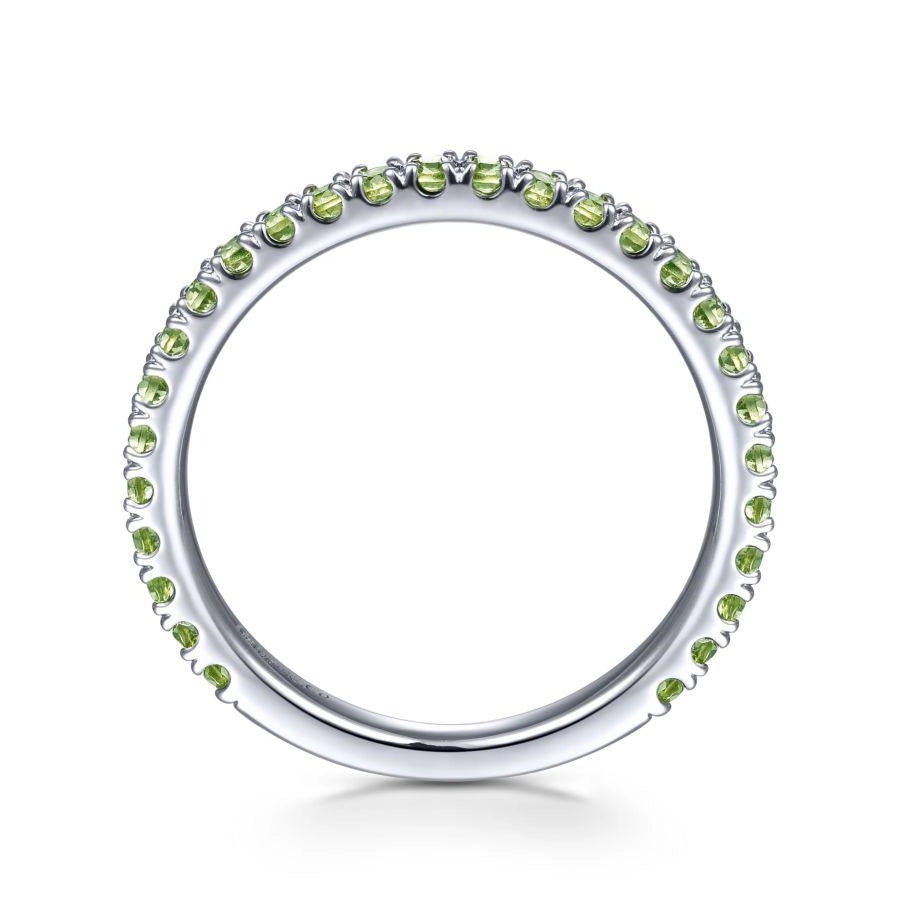 Gabriel & Co Rings in White Gold containing Peridot LR50889W4JPE