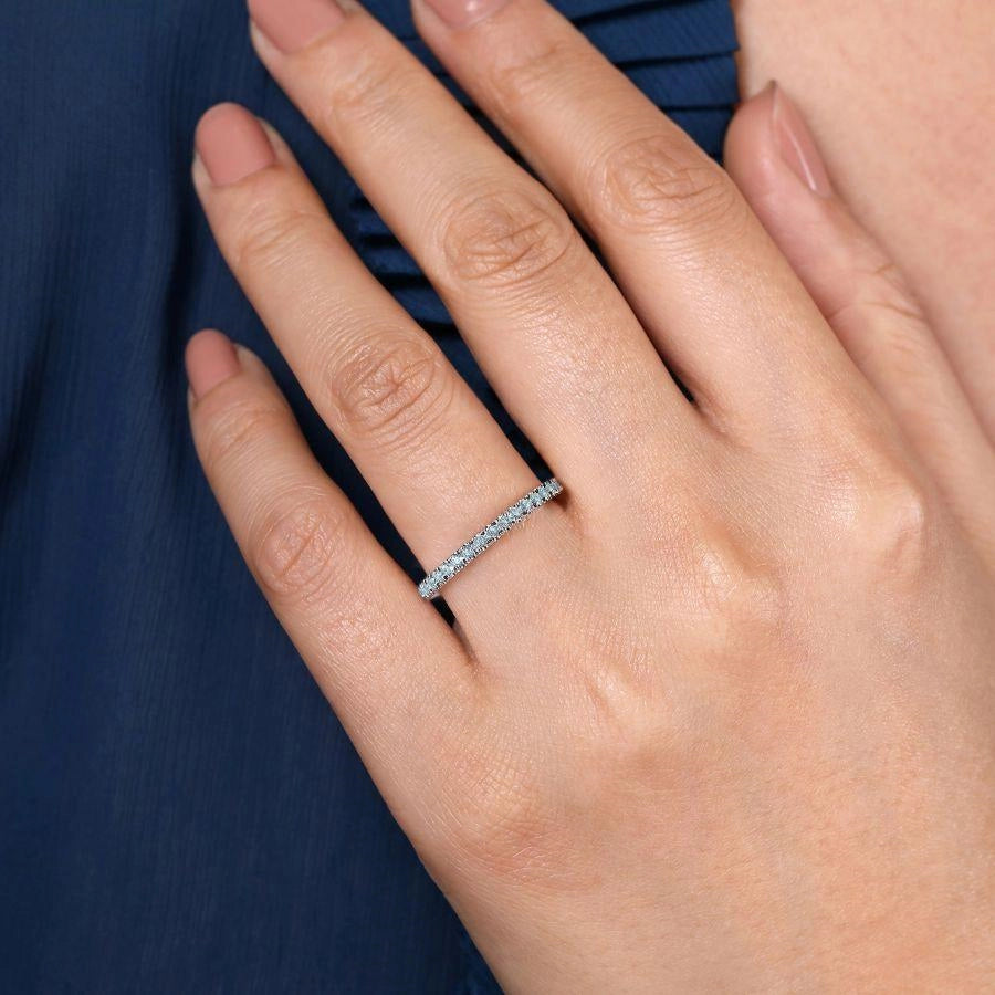 Gabriel & Co Rings in White Gold containing Blue topaz  LR50889W4JLB